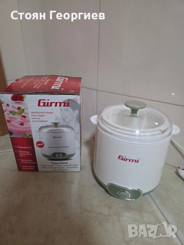 Girmi YG02 – компактна машина с мощност 20W за приготвяне на домашно кисело и гръцко мляко, снимка 2 - Други - 55148449
