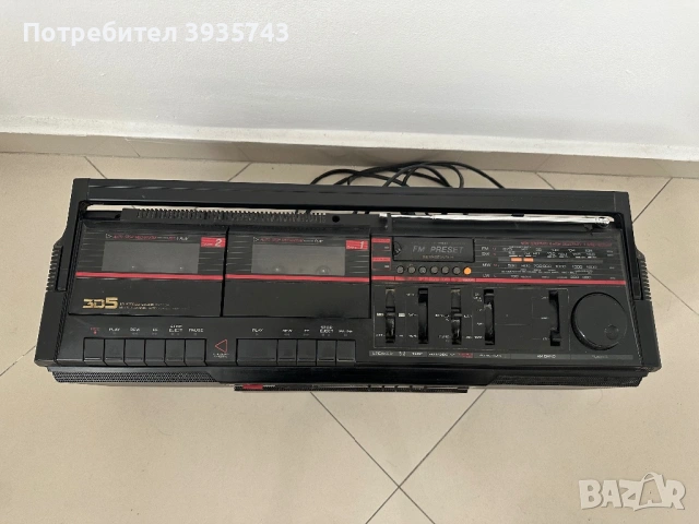 HITACHI TRK-3D5E boombox , снимка 5 - Радиокасетофони, транзистори - 54576155