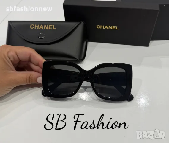 Chanel черни очила с лого, снимка 5 - Слънчеви и диоптрични очила - 55468216