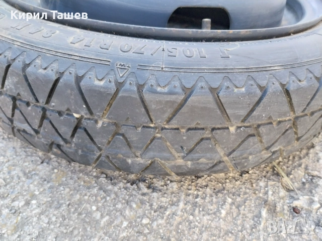 Резервна гума с джанта за vw-14ка, снимка 4 - Гуми и джанти - 54314370