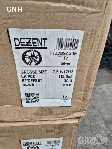 Джанти Dezent 17 цола 5х112, 7.5j , et30 Mercedes Vw Audi Skoda Seat, снимка 6 - Гуми и джанти - 54527724