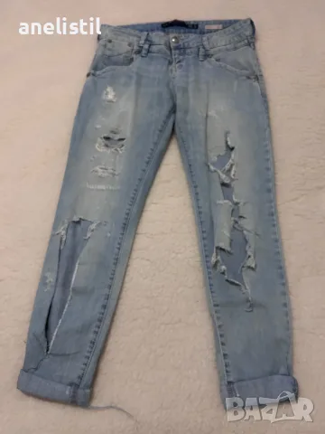ZARA Denim Rules Skinny – дамски дънки с ефектни накъсвания, размер 40