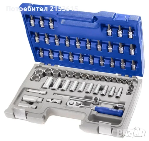 BRITOOL EXPERT BY FACOM E031806 3/8 гедоре /гидория 61части вложки камъни комплект  3/8" къси вложки