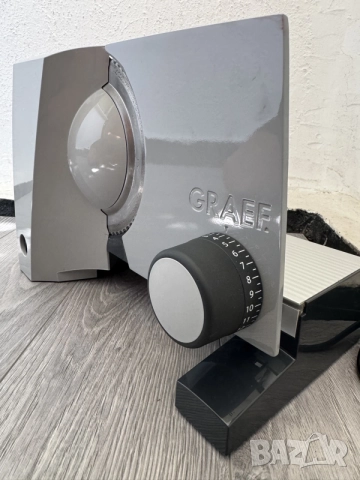 Електрическа Слайс Машина за Рязане на Мезета, Хляб, Сирена Graef G50 (170W, 0-20мм), снимка 5 - Други - 55278556
