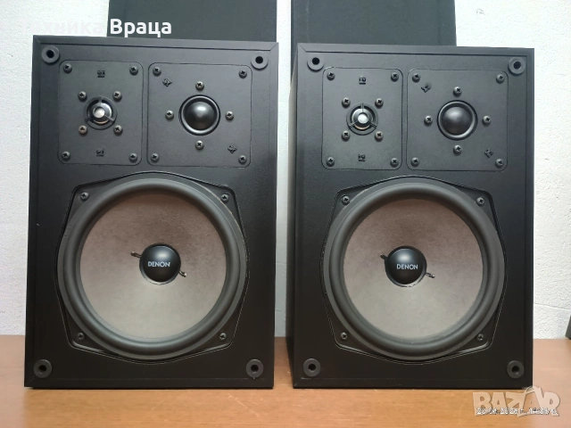 Denon SC-300. Трилентови прекрасни букшелфи. Изпращам видео. , снимка 2 - Тонколони - 54982918