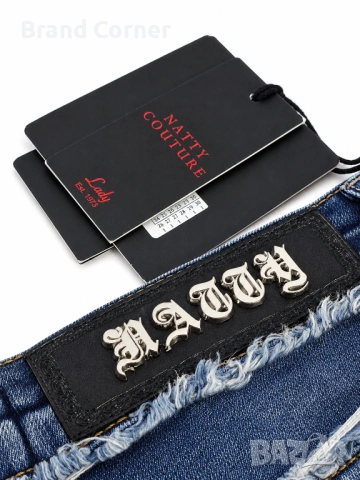 Нови дамски дънки Natty Couture Boyfriend - размер 26, снимка 4 - Дънки - 54923488
