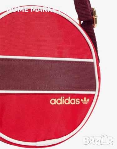 ADIDAS Round Bag Red Adidas Round Bag комбинира ретро стил от 70-те години с модерен дизайн , снимка 4 - Чанти - 54645661