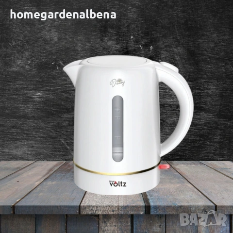 Home & Garden by Albena – Електрическа кана Oliver Voltz Daisy 2200W, 1.7L, снимка 5 - Кани - 54041857