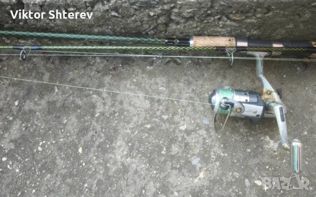 Спининг въдица 2.7м 30-60г + макара Okuma Lodestar – комплект в отлично състояние, снимка 3 - Въдици - 55526472
