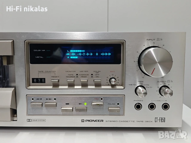 стерео касетъчен дек Hi-Fi PIONEER CT-F850 , снимка 3 - Декове - 54553729