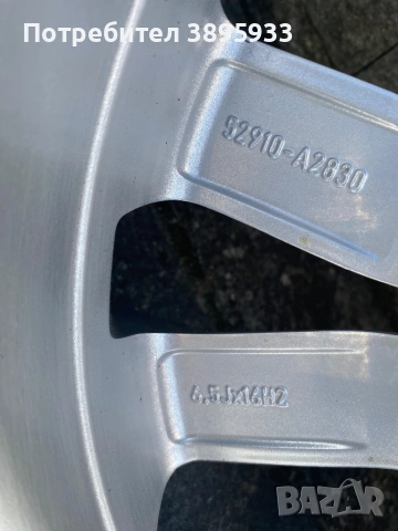 Оригинални джанти на Kia Hyundai 16”, снимка 10 - Гуми и джанти - 54876438