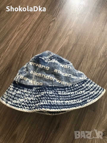 Alexander Wang denim bucket hat. Нова, без етикет., снимка 3 - Шапки - 55146453