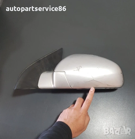 Ляво предно странично огледало сребристо за Opel Vectra C (2002-2006) 24436149 , снимка 2 - Части - 54310677