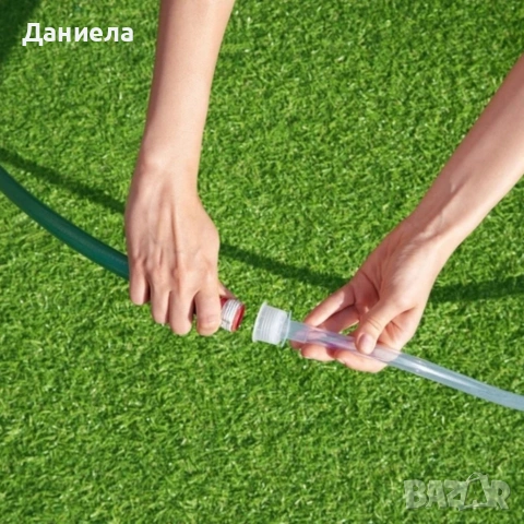 Голям надуваем воден парк с пързалка, басейн, стена за катерене и духалка – 365×320×270 см, снимка 10 - Басейни и аксесоари - 54974840