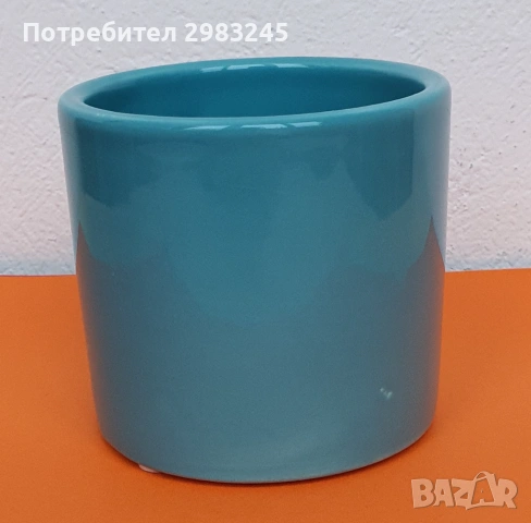 Керамична ваза с надпис , снимка 2 - Вази - 54086463