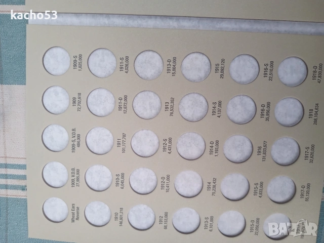 Класьори за монети от 1 цент , Сащ, снимка 11 - Нумизматика и бонистика - 54264000