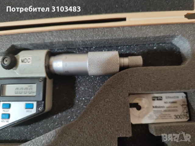Микрометър Mitutoyo 0-25mm точност 0.001mm, снимка 10 - Стругове - 55363923
