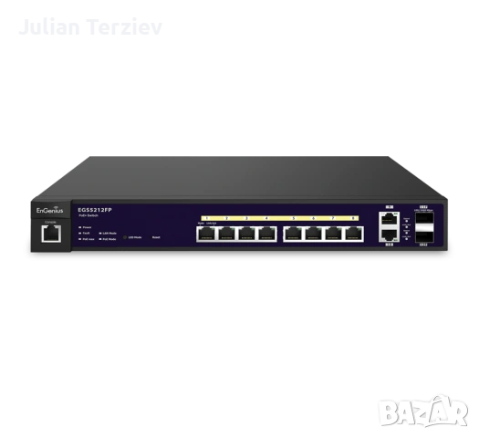 Engenius 8-Port Gigabit PoE+ L2 Wireless Management Switch d 2 Dual-Speed SFP, суич