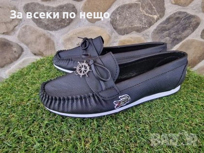 Lacoste Дамски Черни Мокасини Код malkite-29732-2, снимка 4 - Дамски ежедневни обувки - 55042195