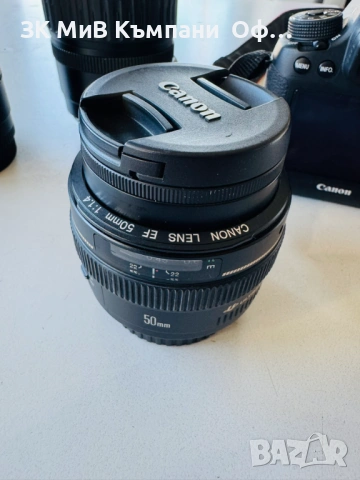 Фотоапарат CANON EOS 6 с три обектива, снимка 13 - Фотоапарати - 54839484