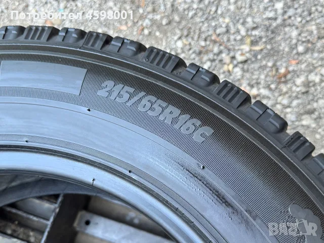 2бр.ЗИМНИ ГУМИ Michelin 215/65/16C за бус Sprinter,Iveco,Ducato,T5,T6, снимка 8 - Гуми и джанти - 55663260