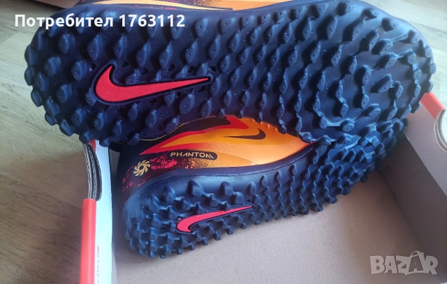 Nike Phantom Earling Halland футболни стоножки, р-р 38.5, снимка 5 - Детски маратонки - 54676876