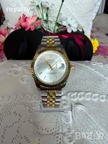 Rolex Нов Мъжки Часовник Кварцов Механизъм Ролекс , снимка 2 - Мъжки - 54722405