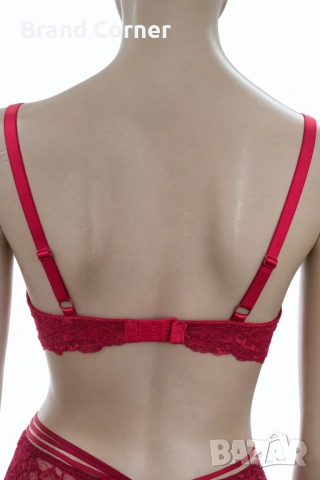 Hunkemöller червен дантелен сутиен - 80D, снимка 4 - Бельо - 54499430