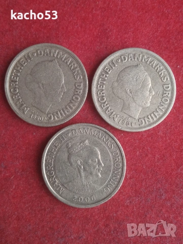 20 крони 1990,1991,2006 г. Дания., снимка 2 - Нумизматика и бонистика - 55280278