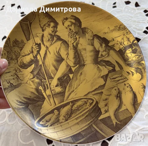 4 броя порцеланови чинии за декорация, снимка 12 - Декорация за дома - 55398491