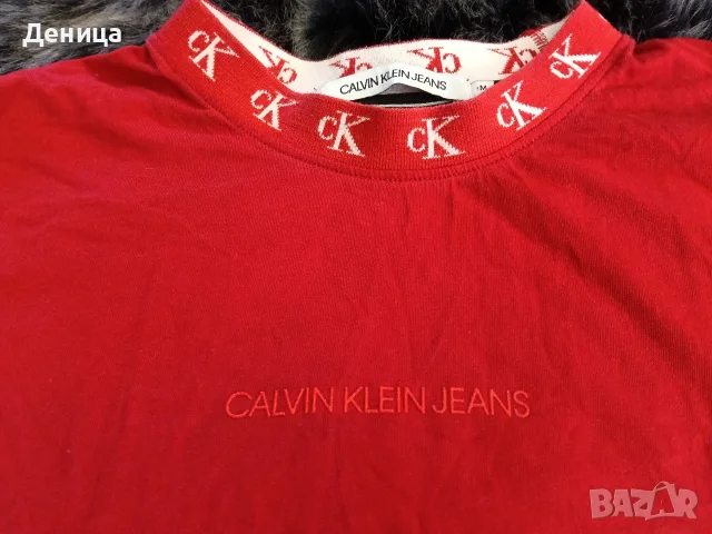 Червена дамска тениска Calvin Klein 