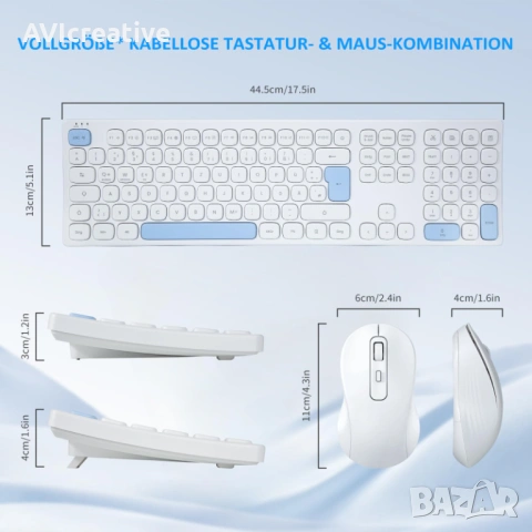CK620 Wireless Keyboard and Mouse, снимка 6 - Клавиатури и мишки - 54388120