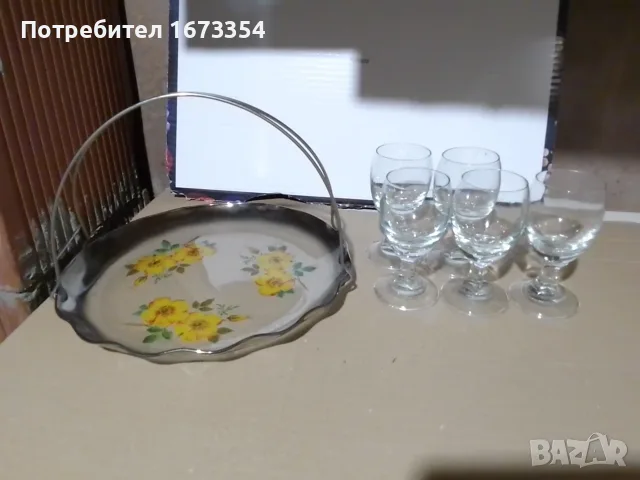 Керамични сервизи + стъклен за ракия, снимка 2 - Други - 39533955