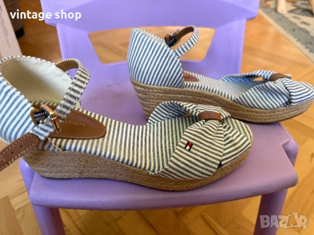 Сандали на платформа Tommy Hilfiger, размер 38, снимка 5 - Сандали - 54494453