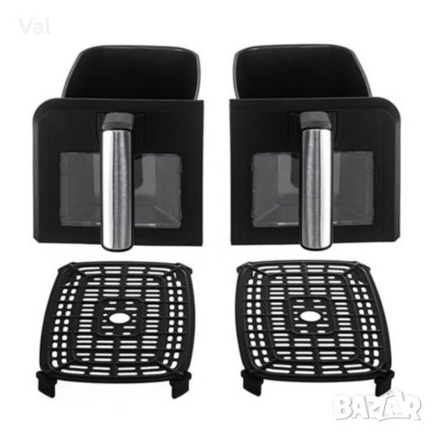 Двоен фритюрник Air Fryer, снимка 6 - Фритюрници - 54682535
