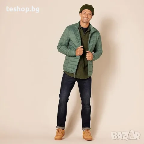 Мъжко яке Amazon Essentials XXL зелено водоотблъскващо, снимка 5 - Якета - 55426854