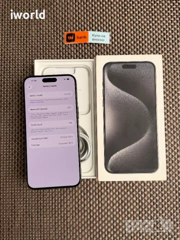 КАТО НОВ❗️iPhone 15 PRO MAX Лизинг от 20€/мес / Black Titanium, снимка 5 - Apple iPhone - 55299264