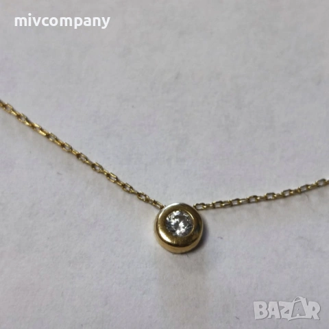 Златно колие 1.16гр.48см., снимка 3 - Колиета, медальони, синджири - 54228656