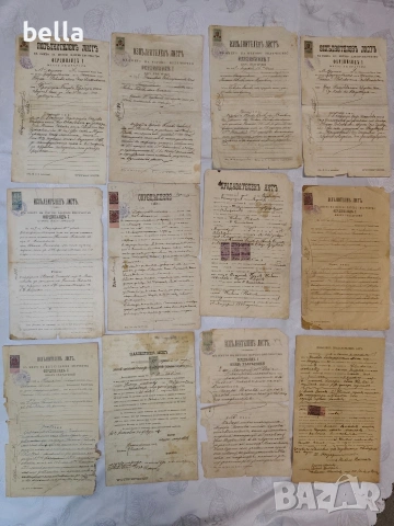 Уникален архив от 33 автентични документа (1888–1908 и т.н)– Княжество България
