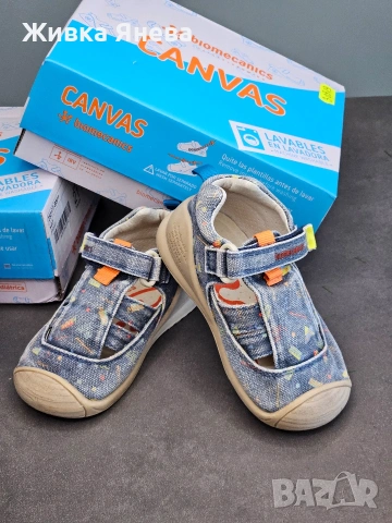 сандали за прохождане Biomecanics , снимка 3 - Бебешки обувки - 53972791