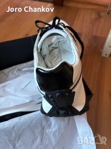 Чисто нови бели мъжки обувки KARL LAGERFELD, size 44, снимка 3 - Маратонки - 55625767