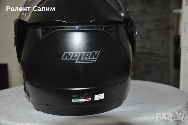 Модуларна каска Nolan N90-2 с вградена N-Com B601S – Размер XL, снимка 4 - Аксесоари и консумативи - 54371141