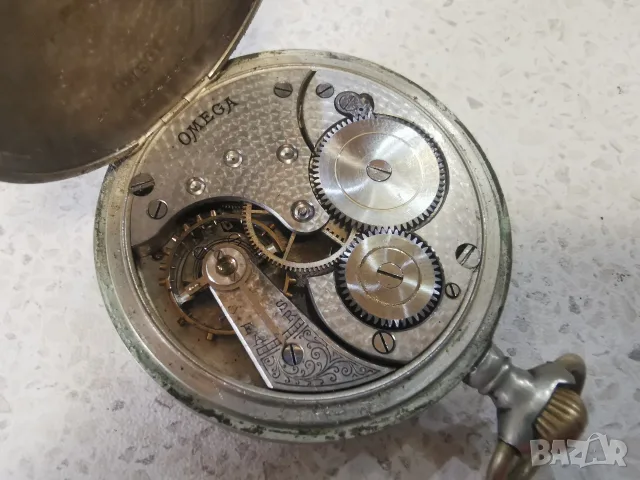 ГОЛЯМА OMEGA С ВЛАК , снимка 8 - Антикварни и старинни предмети - 55383508