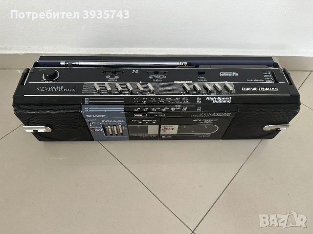 Sharp WQ-517Z (BK) Japan , снимка 2 - Радиокасетофони, транзистори - 55249353