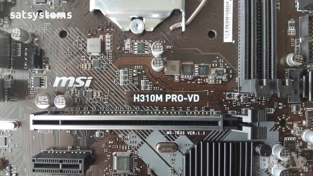Дънна платка MSI H310M PRO-VD ( MS-7B33 v1.1 ) Socket LGA1151, снимка 4 - Дънни платки - 54962566