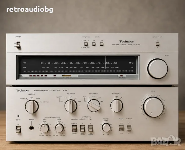 🔊Ретро аудио сет TECHNICS - усилвател, тунер + опция триглав дек и тонколони🔉