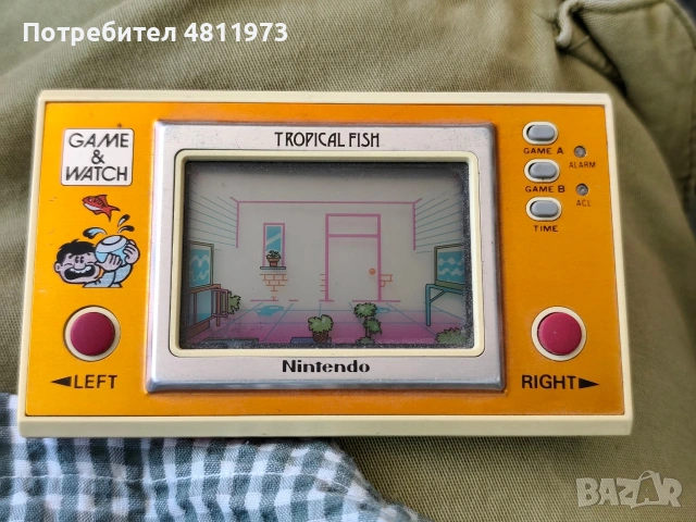 Нинтендо Nintendo game and watch tropical fish, снимка 3 - Други игри и конзоли - 55087116