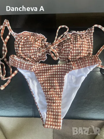Нов бански 2 части polka dot