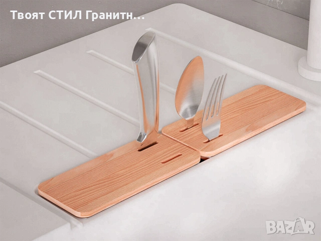 Бяла кухненска мивка от гранит Копенхаген 780x500 SmartSpace Top 60, снимка 9 - Мивки - 54463628
