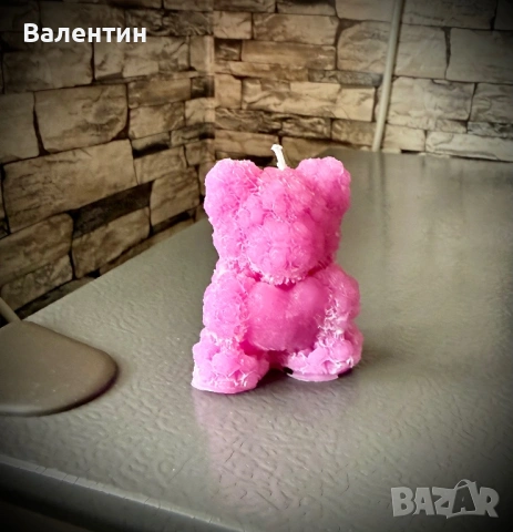 Ръчно изработени свещи - рози , мече , сърце , снимка 6 - Други - 54386521